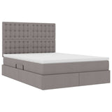 Letto con luci a strisce a LED Talpa 140 x 190 cm Tessuto