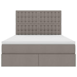 Letto con luci a strisce a LED Talpa 140 x 190 cm Tessuto
