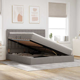 Letto con luci a strisce a LED Talpa 160 x 200 cm Tessuto