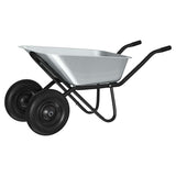 Carriole Argento e Nero 137 x 60 x 65,5 cm Acciaio