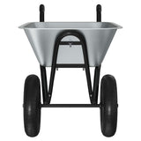 Carriole Argento e Nero 137 x 60 x 65,5 cm Acciaio