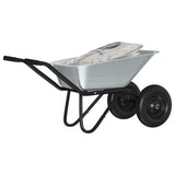 Carriole Argento e Nero 137 x 60 x 65,5 cm Acciaio