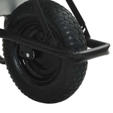 Carriole Argento e Nero 141 x 60 x 57 cm Acciaio