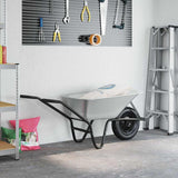 Carriole Argento e Nero 141 x 60 x 57 cm Acciaio