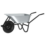 Carriole Argento e Nero 141 x 60 x 57 cm Acciaio