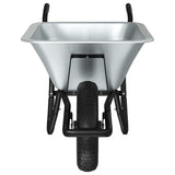 Carriole Argento e Nero 141 x 60 x 57 cm Acciaio