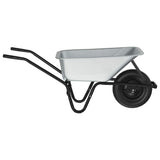 Carriole Argento e Nero 141 x 60 x 57 cm Acciaio