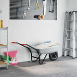 Carriole Argento e Nero 133 x 62,5 x 58 cm Acciaio