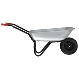 Carriole Argento e Nero 133 x 62,5 x 58 cm Acciaio