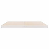 Struttura letto a terra Bianco 213,5 x 204 x 9 cm Pino massello