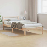 Struttura del letto con testiera Marrone 225,5 x 95,5 x 69,5 cm