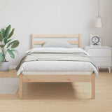 Struttura del letto con testiera Marrone 225,5 x 95,5 x 69,5 cm