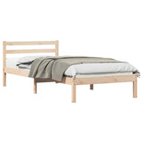 Struttura del letto con testiera Marrone 225,5 x 95,5 x 69,5 cm