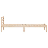 Struttura del letto con testiera Marrone 225,5 x 95,5 x 69,5 cm