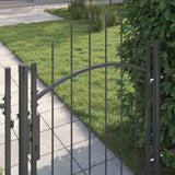 Cancello da giardino Woerden Grigio 150 x 100 cm Acciaio