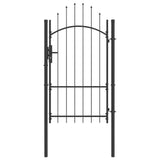 Cancello da giardino Woerden Grigio 175 x 100 cm Acciaio