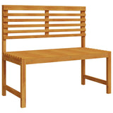 Set Panchina da Giardino 5 pcs Marrone Legno di Acacia Massello