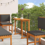 Set Bistro da Giardino 6 pcs Marrone Legno di Acacia Massello