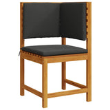 Set Bistro da Giardino 6 pcs Marrone Legno di Acacia Massello