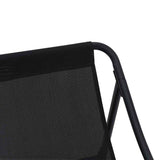 Arredamento da Giardino 3 pcs Nero Acciaio verniciato a polvere