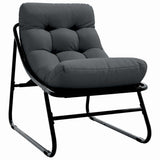 Arredamento da Giardino 3 pcs Nero Acciaio verniciato a polvere