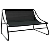 Arredamento da Giardino 3 pcs Nero Acciaio verniciato a polvere