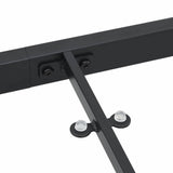 Tavolo da Giardino Nero 200 x 80 x 73 cm Metallo