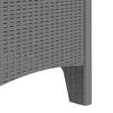 Sedia da Giardino 2 pcs Grigio chiaro 53 x 49 x 85 cm
