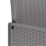 Sedia da Giardino 2 pcs Grigio chiaro 53 x 49 x 85 cm