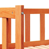 Letto giorno con trundle Marrone cerato 203,5 x 184 x 66 cm