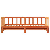 Letto giorno con trundle Marrone cerato 203,5 x 184 x 66 cm