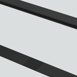 Porta Scorrevole con Ferramenta Nera 76x205 cm in Vetro ESG