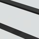Porta Scorrevole con Ferramenta Nera 90x205 cm in Vetro ESG