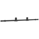 Porta Scorrevole con Ferramenta Nera 90x205 cm in Vetro ESG