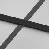 Porta Scorrevole con Ferramenta Nera 90x205 cm in Vetro ESG