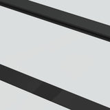 Porta Scorrevole con Ferramenta Nera 76x205 cm in Vetro ESG