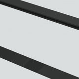 Porta Scorrevole con Ferramenta Nera 90x205 cm in Vetro ESG