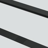 Porta Scorrevole con Ferramenta Nera 102x205 cm in Vetro ESG