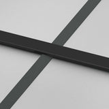 Porta Scorrevole con Ferramenta Nera 90x205 cm in Vetro ESG