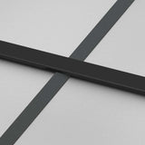 Porta Scorrevole con Ferramenta Nera 90x205 cm in Vetro ESG