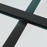 Porta Scorrevole con Ferramenta Nera 102x205 cm in Vetro ESG