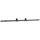 Porta Scorrevole con Ferramenta Nera 90x205 cm in Vetro ESG