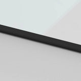 Porta Scorrevole Set Ferramenta Nera 90x205 cm Vetro Temperato