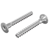 Viti confermat 2 pcs Argento 5 x 40 mm Metallo