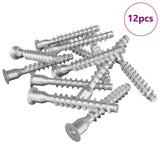 Viti confermat 12 pcs Argento 7 x 50 mm Metallo