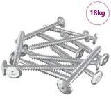 Viti in Legno 1350 pcs Argento Acciaio