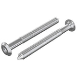 Viti per mobili 2 pcs Argento M6 x 60 mm Acciaio