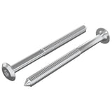 Viti per mobili 2 pcs Argento M6 x 70 mm Acciaio