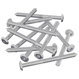 Viti per mobili 12 pcs Argento M6 x 85 mm Acciaio
