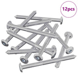 Viti per mobili 12 pcs Argento M6 x 85 mm Acciaio